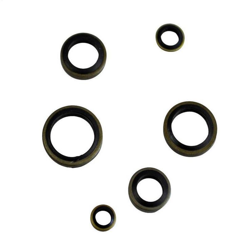 Metal Bonded Sealing Washer 150X Bonded Washer Assortment Seal Multifunction Metal Crush Ring Set Auto Repair Set Wear-Resistant