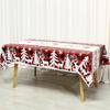 Christmas Plastic Tablecloth Plaid Xmas Tree Elk Table Cover Christmas Decorations for Home 2026 Navidad Noel Gifts Table Decor