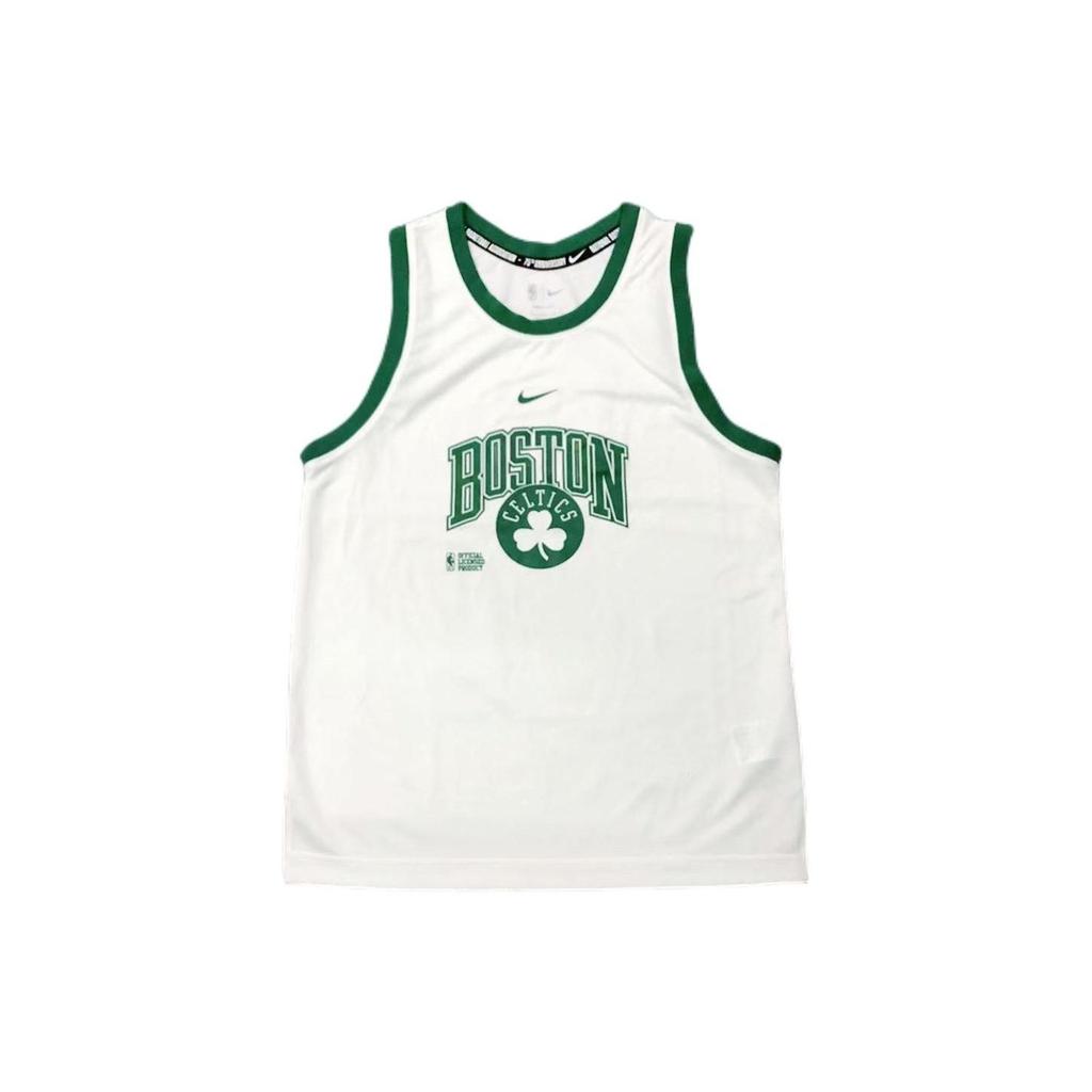 Nike Letter Logo Basketball Sports Casual Round Neck Sleeveless Vest Men tops White DB1269-100