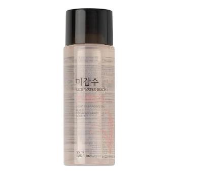 The Face Shop Rice Water Bright Light Reinigungsöl mit Reiswasser zur Aufhellung der Haut, koreanischer Make-up-Entferner, für Lippen, Augen und Gesicht, 55 ml