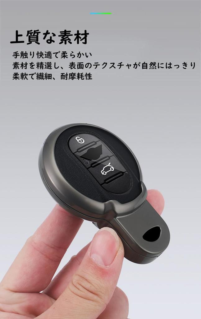 [KUNIO] Mini Key Case Smart Keychain Zinc Alloy PVC Leather For Mini Cooper Cooper S Crossover Countryma Clubman F Series F54 F55 F56 F57 F60 201