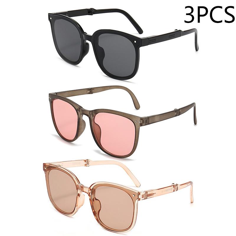 Folding sunglasses portable ultra light sun protection UV protection sunglasses for both men and women
