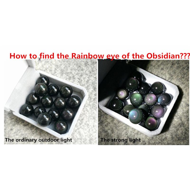 Rainbow Eye Obsidian Bracelets Bangles Lucky Beads Couple Gift Chinese Style Jewelry Men Women Accessories