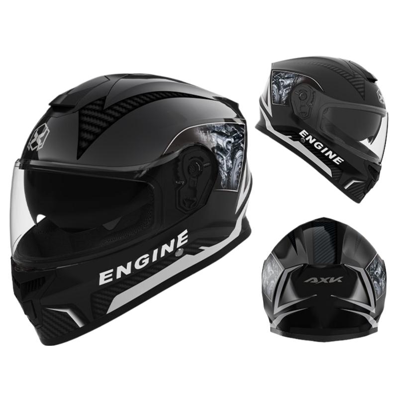 Motorcycle Helmet Men's Warm Winter Locomotive Double Lens Electric Vehicle Women's Cycling Four Seasons Full Helmet