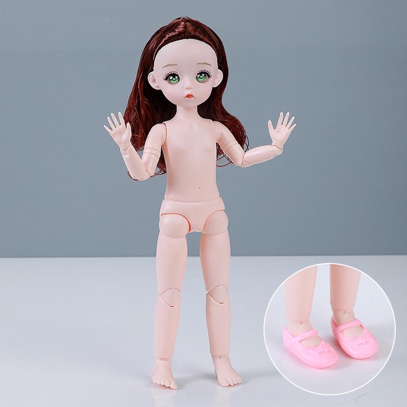 30Cm Fashion Cute Exquisite Make-Up Doll Unique Design 1/6 Doll Dress Up Toy Multiple Hair Colors Doll Children Girls Toy Gift