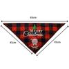Christmas Wrapped Pet Small Medium and Large Dogs Cats Teddy Triangle Towel Mouth Scarf