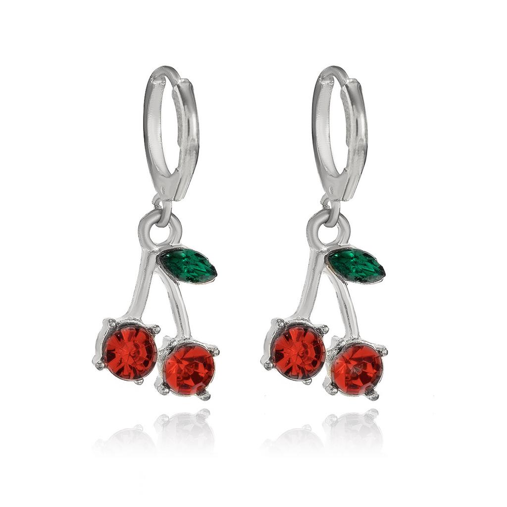 Accessories, Temperament Versatile Fringed Fruit Necklace Women, Simple and Fresh Small Cherry Pendant Necklace