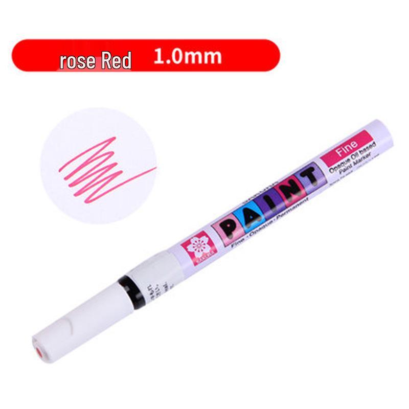 Japan Sakura Gold & White Oil-Based Paint Pen Set for Black Card Art & Drawing