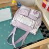 Schoolbagins College Style Cute Large Capacity Casual Backpack Female High School Student Junior High School Student Class School Bag Make-up Bag