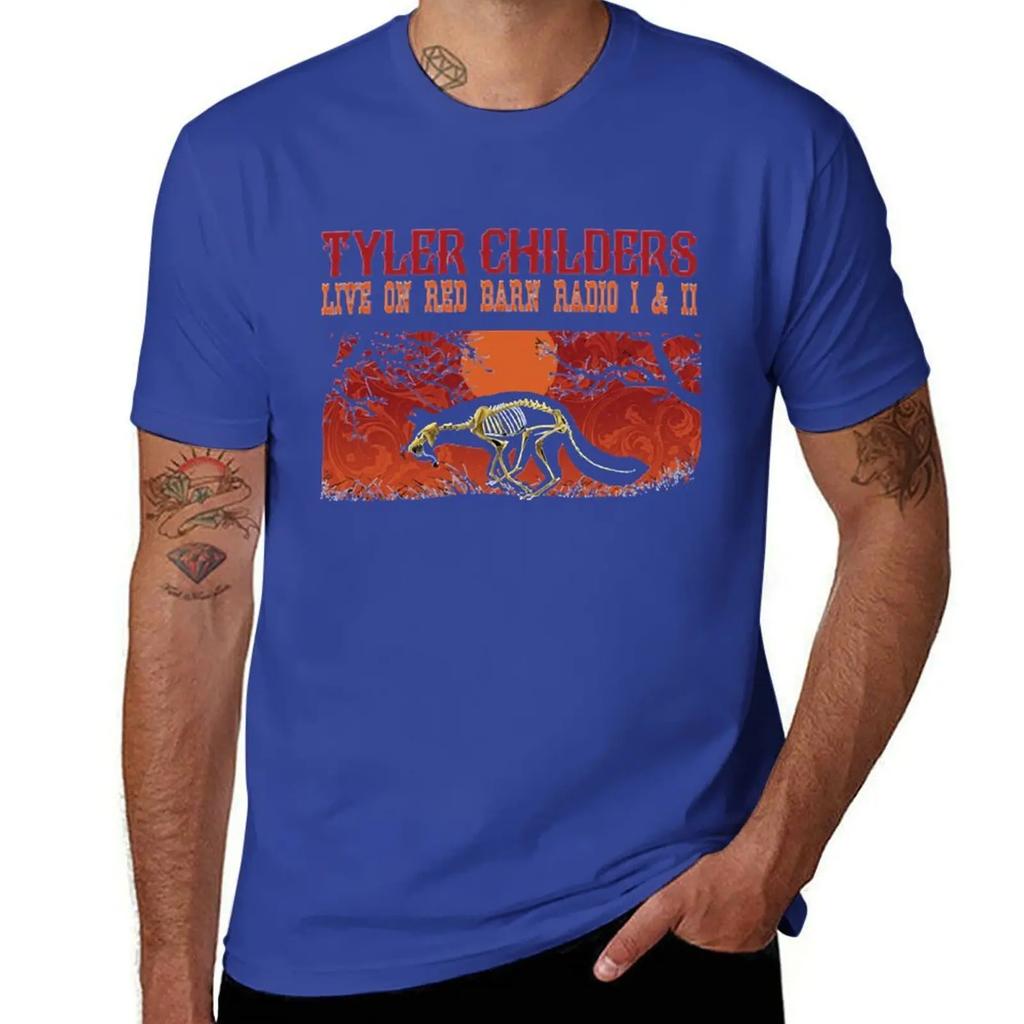 Tyler Childers Was Born and Raised In Lawrence County T-Shirt Plain Graphics Customs Design Your Own Short Sleeve Tee Men