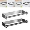 Paper Towel Holder Wall Mounted Stainless Steel Paper Towel Dispenser for Bedroom Cabinets Pantry Shelves Countertop Kitchen