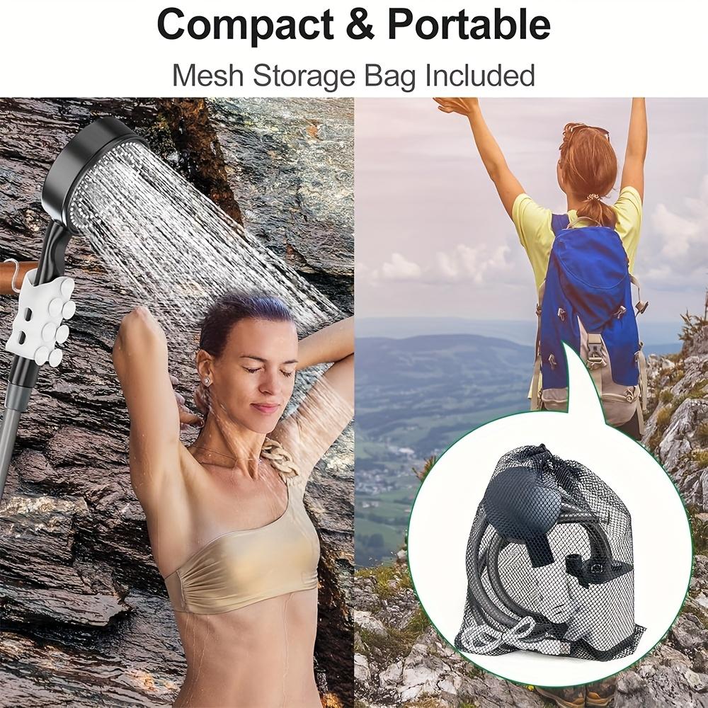 Portable Camping Shower, Outdoor Electric Shower Pump with a 5200mAh USB Rechargeable Battery
