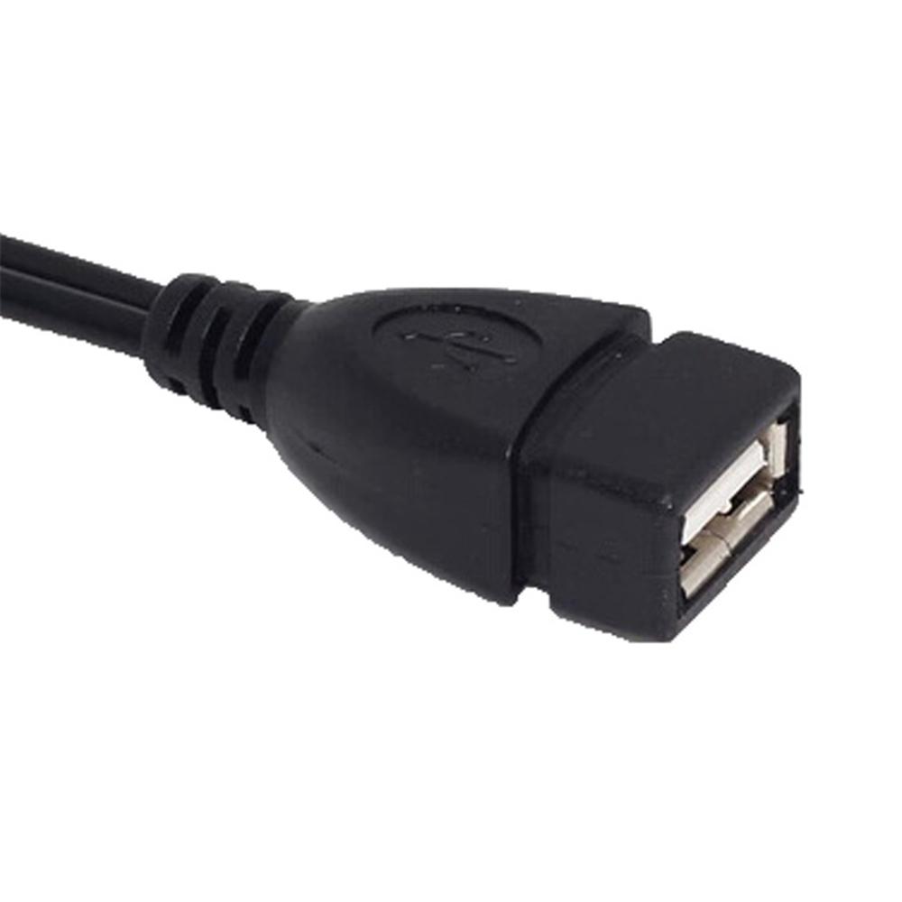 20cm 2-in-1 Cable Adapter USB OTG Micro USB OTG Cable Y Splitter USB Adapter Data Cable