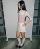 Chix String Draped Shirring Skirt White