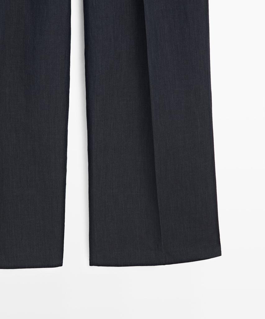 Masimodutti Melange Linen Suit Pants