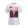 Johnson Series Pattern Print Stretch Training T-Shirt Men Tops White 1386891-100