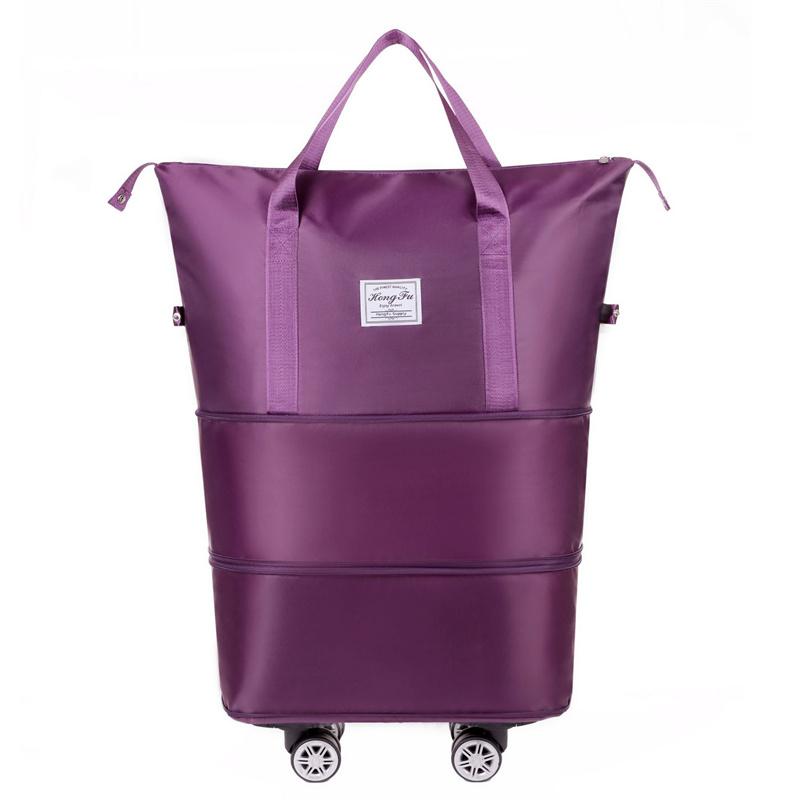 Çıkarılabilir Tekerlekli Seyahat Çantası Genişletilebilir Katlanabilir Çanta Bütçe Dostu Havayolu Dostu Magic Pack