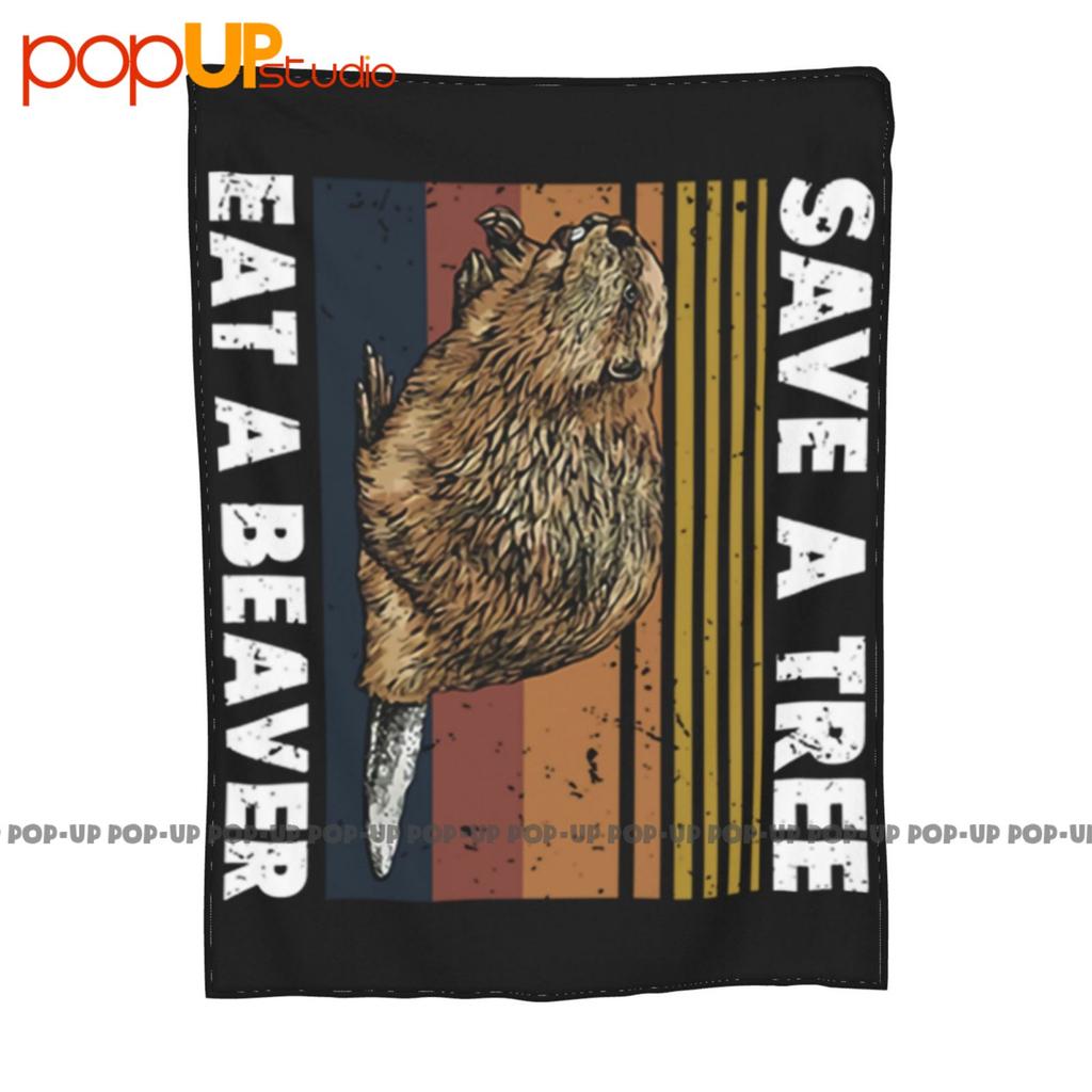 Save A Tree Eat A Beaver Punxsutawney Phil Ultra-Soft Blanket Quilt Winter Sofa Cover Bed Covers