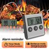Digitale Kochthermometer für Küche, BBQ, Ofen, Fleisch, Grill, Timer-Funktion, Wärmemessgerät, Heimbacken, Haushaltskoch-Temperaturanzeige mit Sonde