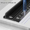 Strong Metal Ruler with Protective Edges Aluminum Straight Edges Ruler Ideal for Carpenter Designers & School Use