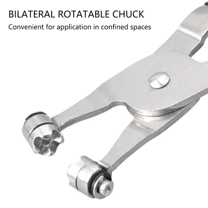 Professional Hose Clamp Pliers For Auto Repair Heavy Duty Steel Tool With Swivels Mouths And Locking Mechanism