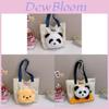 Panda Canvas Tote Bag Large Capacity Street Style For Daily Commute