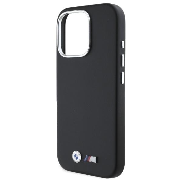 Bmw Bmhmp16L23Pmwk Iphone 16 Pro 6.3 Czarny/Black Hardcase M Smooth Full Wrapped Metal Magsafe