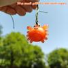 5Pcs Funny Color-Changing Baked Crab Car Pendant Car Decoration Accessories Creative Swing Goose Lobster Keychain Bag Pendant