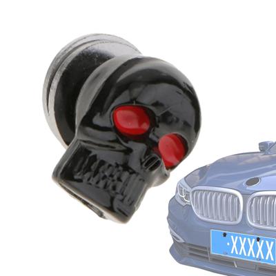 Skull License Plate Screws, Motorcycle, Electric Vehicle, Customized Modification, Universal License Plate Holder, Skull
