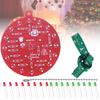 NE555 Christmas Tree Soldering Kit Red and Green LED Blinking Flashing Lights Soldering Practice Board for STEM Educational Toys