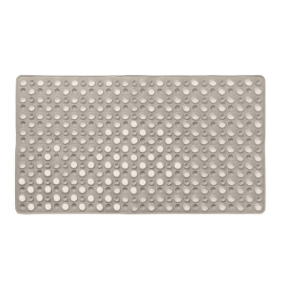 Bath Tub Mat Suction Cup Bath Shower Mat Non-Slip Bathtub Rug with Drain Holes Machine Washable Mat for Bathroom Floor Tub