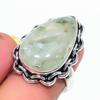 Prehnite Gemstone Handmade 925 Sterling Silver Jewelry Ring Size 7 SU-11468