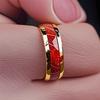 8MM  Men Women Red Stainless Steel Rings Unique Wedding Engagement Band Jewelry Party Unisex Steel Ring Accessories
