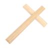 Wooden Crucifix Wall Decor 30cm Simple Smoothly Polished Wood Wall Hanging Crucifix