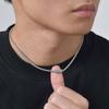 Vnox Stainless Steel Box Chain Necklace for Men, Geometric Square Adjustable Metal Neck Chain, Fashion Casual Hip Hop Jewelry