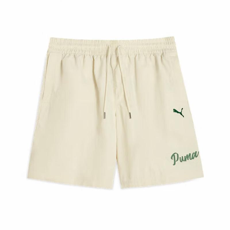 

Puma Logo Breathable Comfortable Loose Casual Shorts Men shorts Khaki 632535-87 M