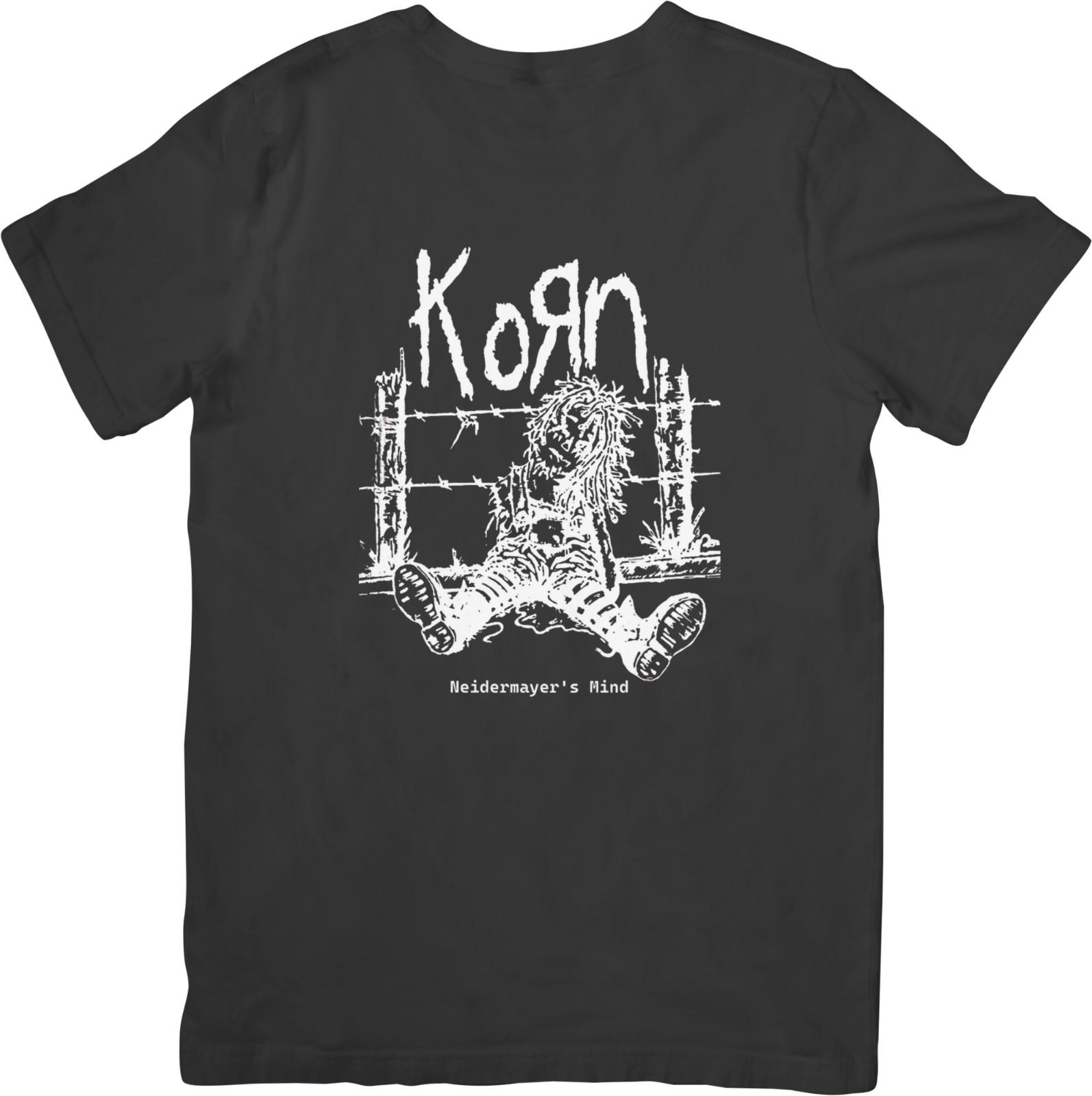 Korn Heavy Metal Music Unisex Fit for Men Women Quality Cotton T-Shirt Black S