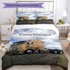 Kw Heavy Trucks Customize Your Name Bedding Set Breathable Duvet Cover with Pillowcases Home Decoration Birthday Gift