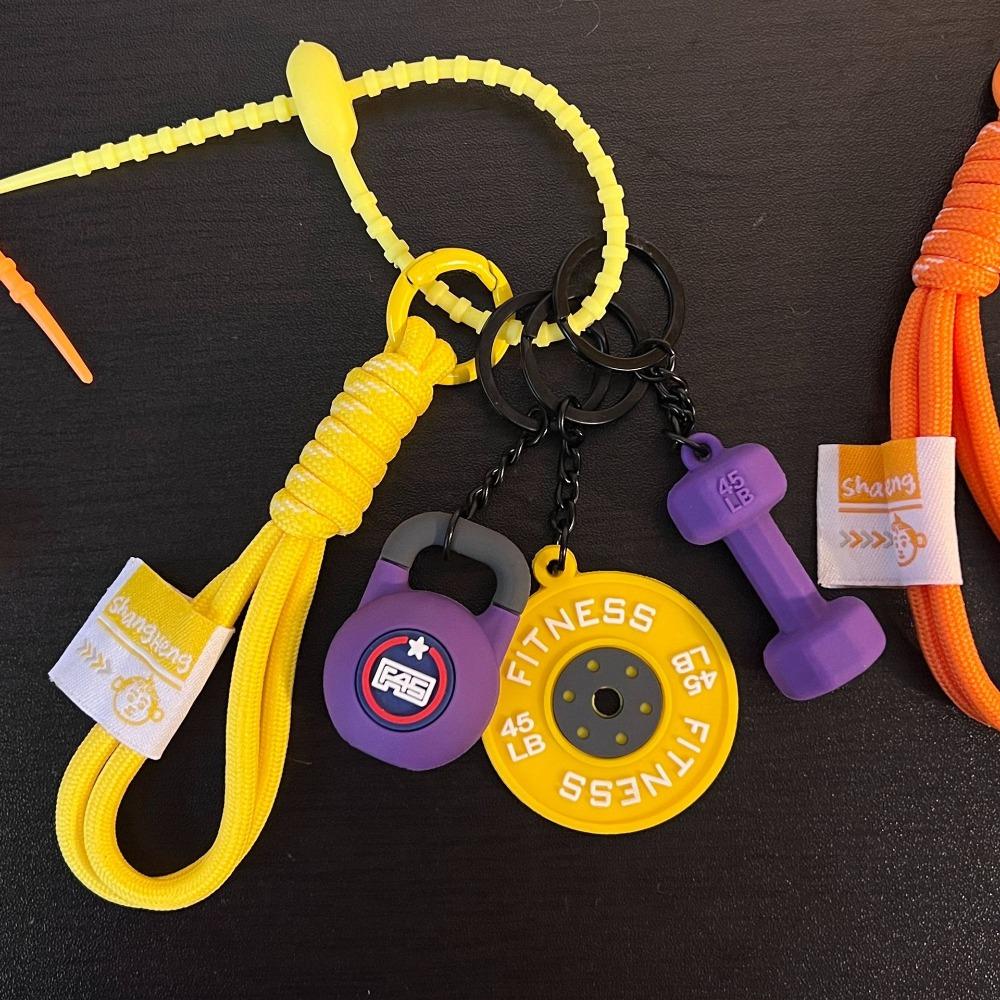Water Cups Barbell Plates Keychain Detachable Fitness Series Pendant  Bodybuilder