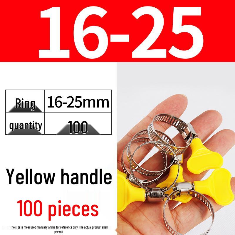 Nerezová hadicová spona, ručně utahovací páska pro vodní a vzduchové potrubí