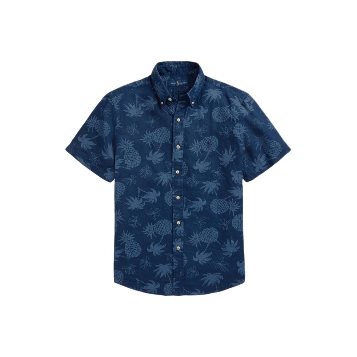 

Polo Ralph Lauren SS25 Классическая рубашка с коротким рукавом из льна в тропическом стиле Мужские рубашки MNPOWOV1N820312-999 S