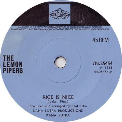 7-Zoll Schallplatte LEMON PIPERS - Rice Is Nice  7N25454 Pye Internation 1968 UK Rock Gebraucht