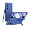 With Touch Pen Case For Samsung Galaxy Z Fold 7 Leather Hinge Fold 6 5 4 Screen Protector Tempered Film Folding Kickstand Cover