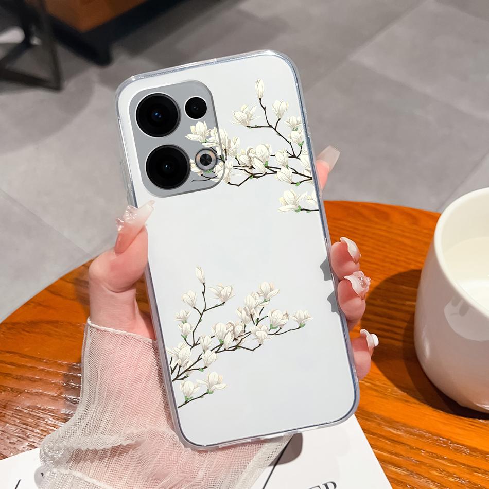 For Oppo Reno 13 Pro Case Creative Clear Soft Back Cover For Oppo Reno13 Pro 13Pro 5G TPU Slim Silicone Anti Drop Phone Cases