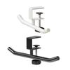 Stylish Double Rod Under Table Clamp On Organiser Storage Holder For Hanging Gadgets Bags And Office Accessories