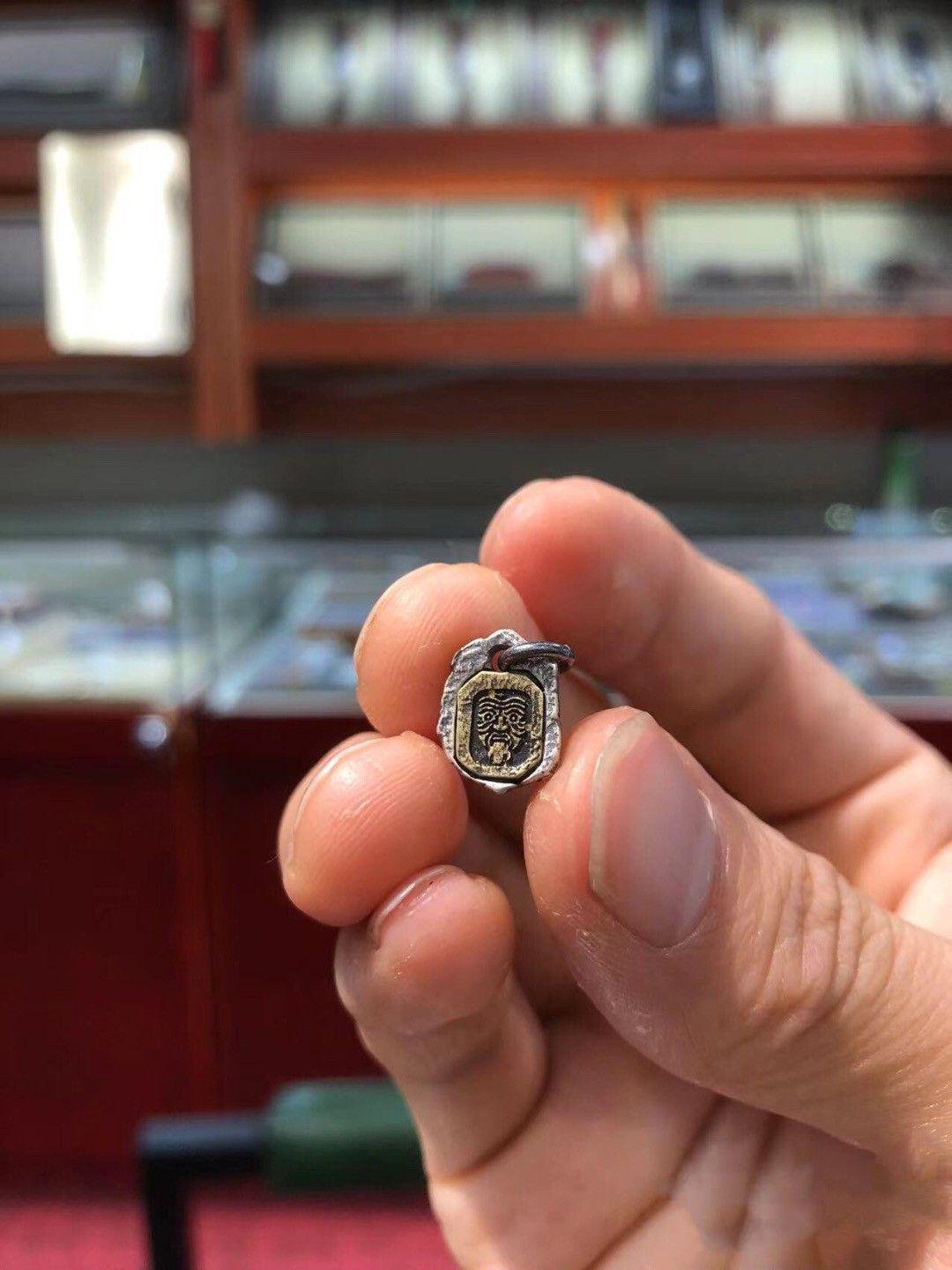 

Набор украшений ручной работы из тибетского серебра и латуни Закхилам: Браслет, Подвеска и Ожерелье