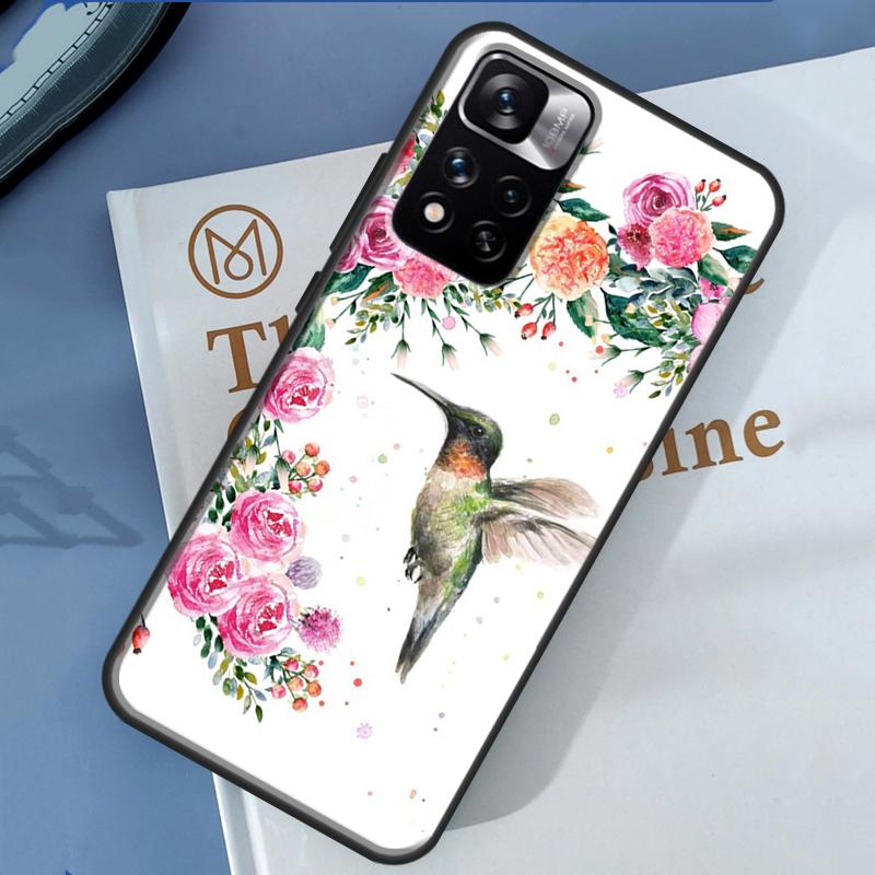 Cute Hummingbird Case For Xiaomi Redmi Note 14 13 11 9 10 12 Pro 9S 10S 11S 12S Redmi 10C 12C 13C 14C Cover