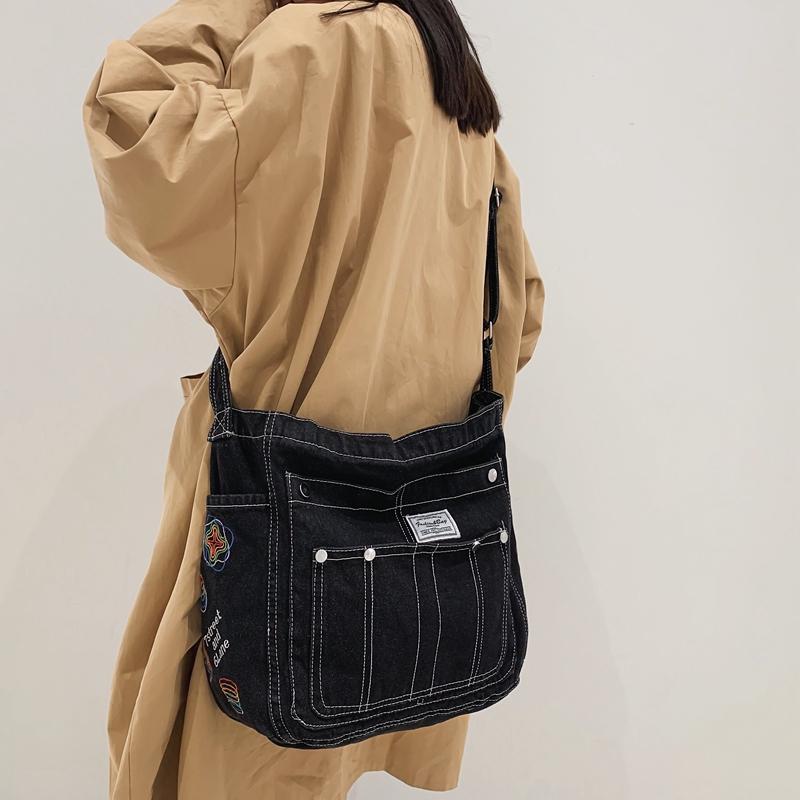 Denim Women's Bag Large Capacity Shoulder Bag Student Crossbody Bag