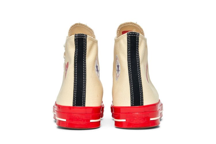 Converse Chuck Taylor All Star 70 Hi Comme des Garcons PLAY Egret Red