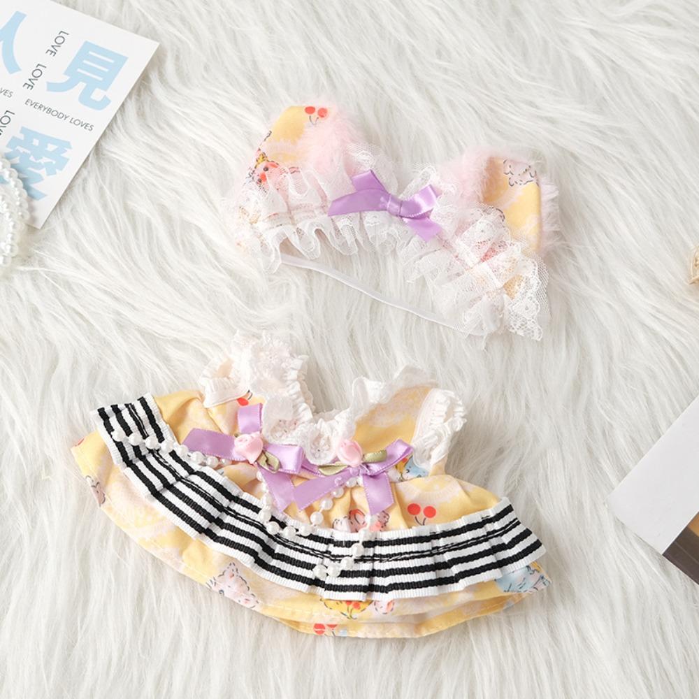 20cm Doll Clothes DIY Princess Dress Cute Lolita Outfit  Girl